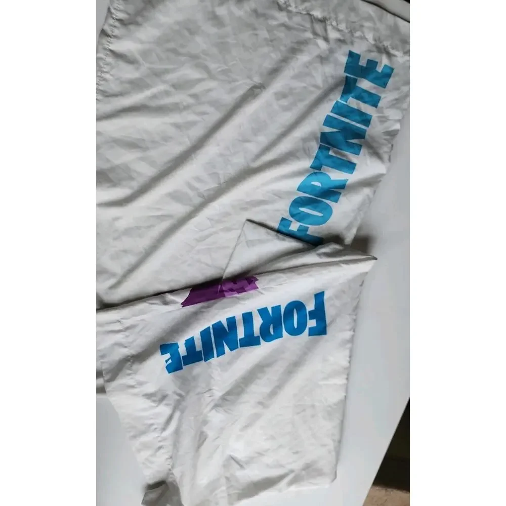 Fortnite Pillowcase Set 2 Blue Letters Purple Loot Llama Larry Gaming Bedding